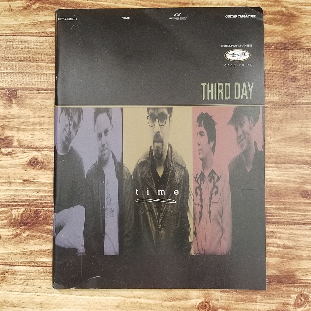 Third Day 'Time' Songbook Sheet Music Brentwood Guitar Piano